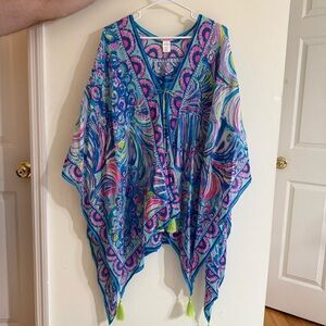 Lilly Pulitzer Island Caftan Gillty Pleasure One Size HTF!